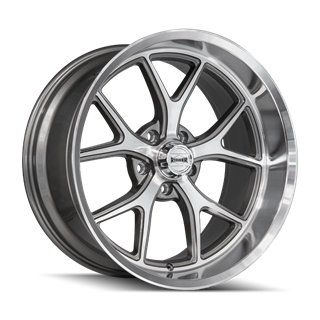 RIDLER | 661 20x8,5 ET0 - Gloss Grey With Diamond Cut Face And Lip