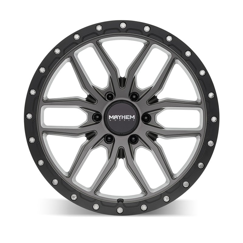 MAYHEM | VECTOR 17x9 ET18 - Matte Gunmetal Black Lip