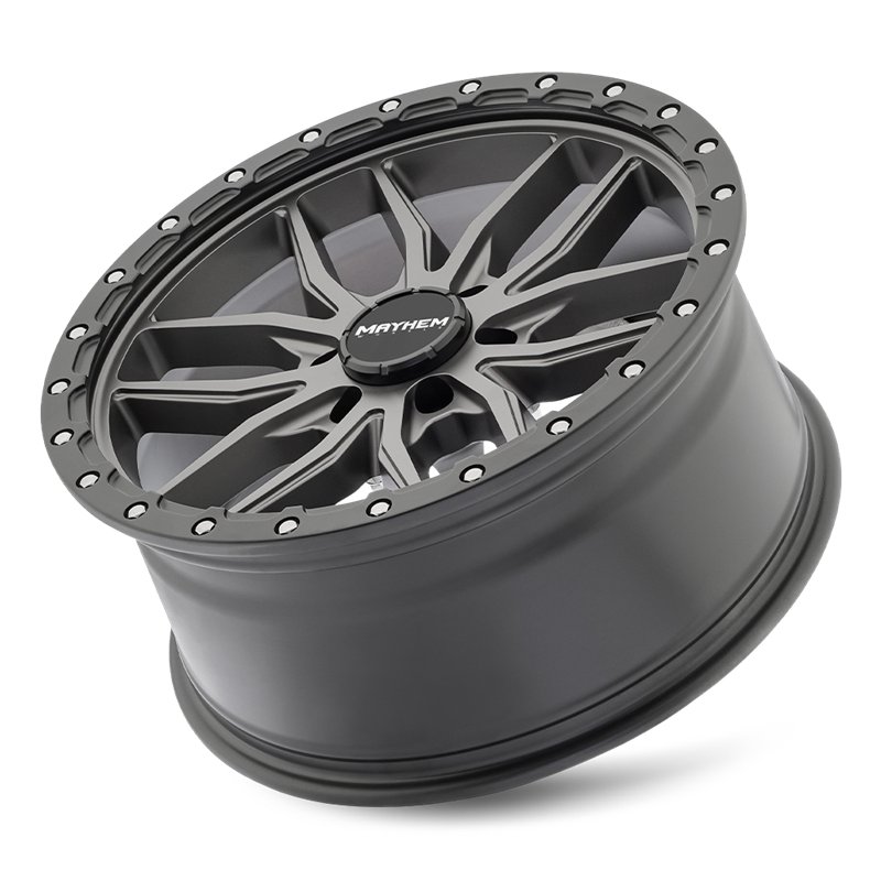 MAYHEM | VECTOR 17x9 ET18 - Matte Gunmetal Black Lip