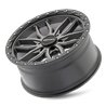 MAYHEM | VECTOR 17x9 ET18 - Matte Gunmetal Black Lip