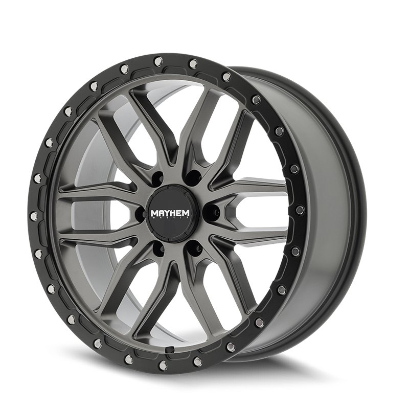 MAYHEM | VECTOR 17x9 ET18 - Matte Gunmetal Black Lip