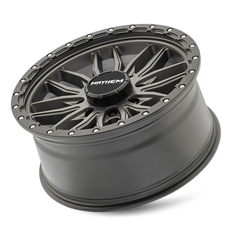 MAYHEM | VECTOR 17x9 ET18 - Matte Gunmetal Black Lip