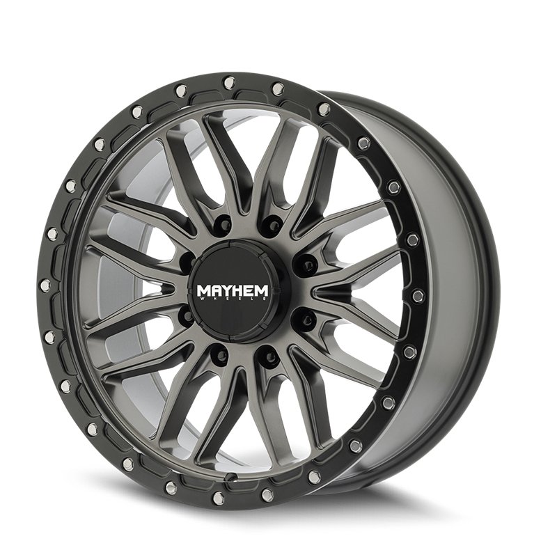 MAYHEM | VECTOR 17x9 ET18 - Matte Gunmetal Black Lip