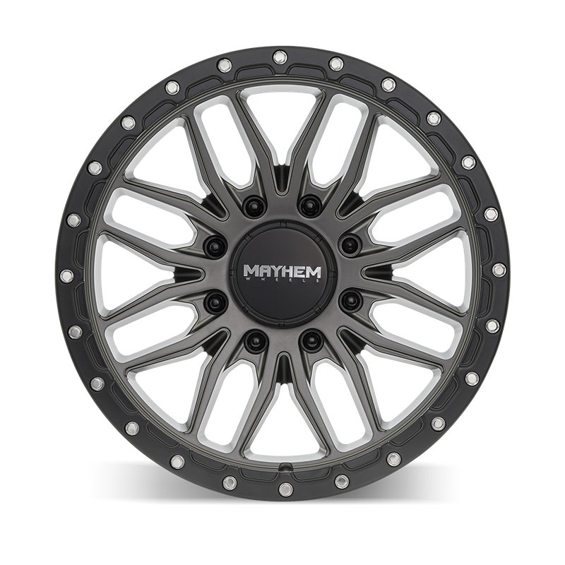 MAYHEM | VECTOR 17x9 ET18 - Matte Gunmetal Black Lip