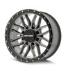 MAYHEM | VECTOR 17x9 ET18 - Matte Gunmetal Black Lip