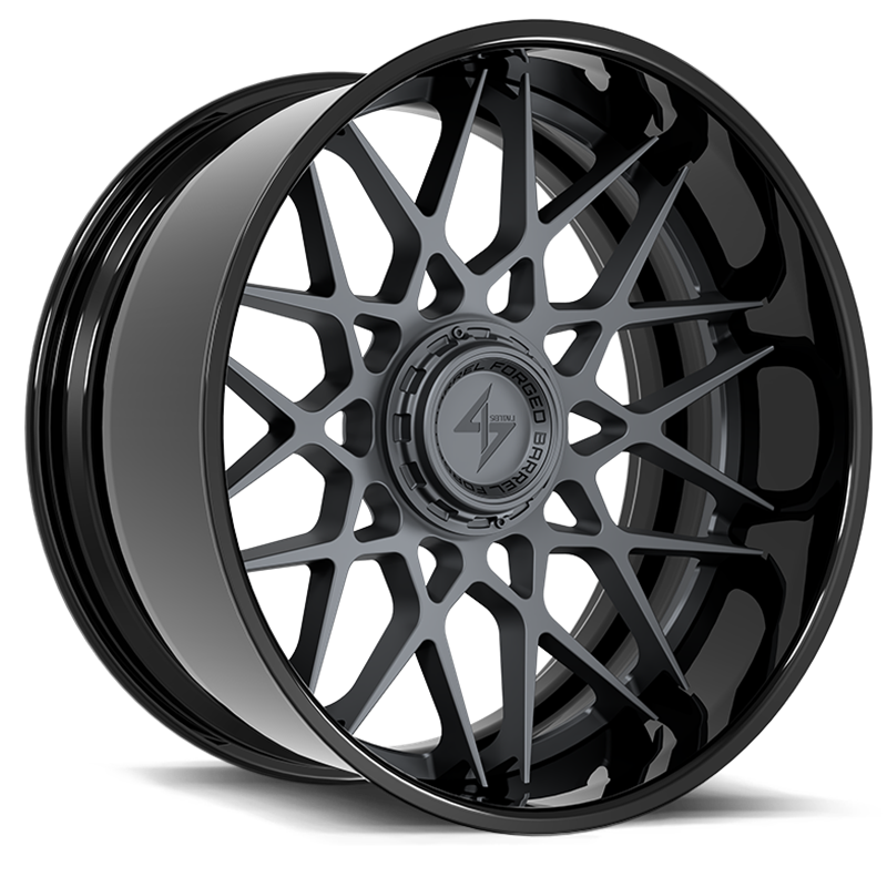 SENTALI BARREL FORGED XTREME | BFX5 22x10 ET-24 - Gloss Black Lip / Gun Metal Centre