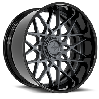 SENTALI BARREL FORGED XTREME | BFX5 22x10 ET-24 - Gloss Black Lip / Gun Metal Centre