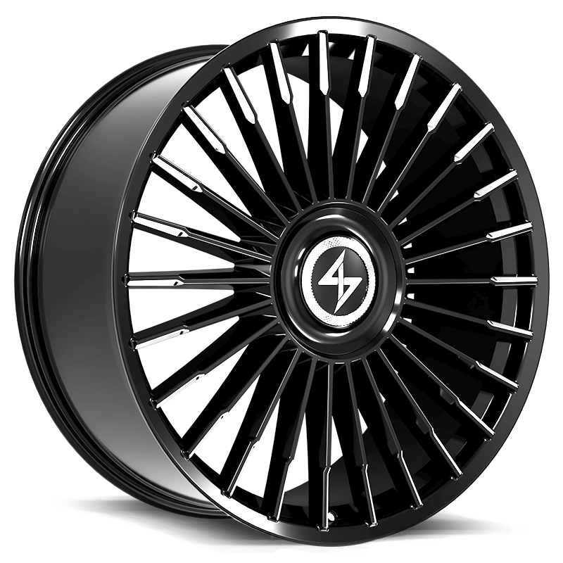 SENTALI LUXX | ROYALE 20x9 ET34 - Gloss Black Milled Tips
