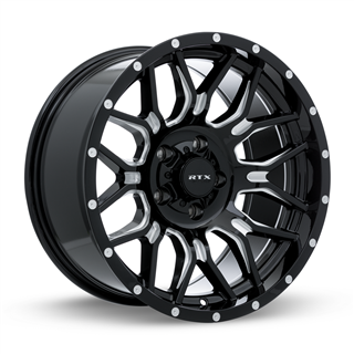 RTX | Claw 18x9.0 ET18 - Noir lustré fraisé avec rivets