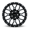 RTX | Claw 18x9.0 ET18 - Noir lustré fraisé avec rivets