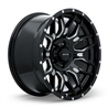 RTX | Claw 18x9.0 ET18 - Noir lustré fraisé avec rivets