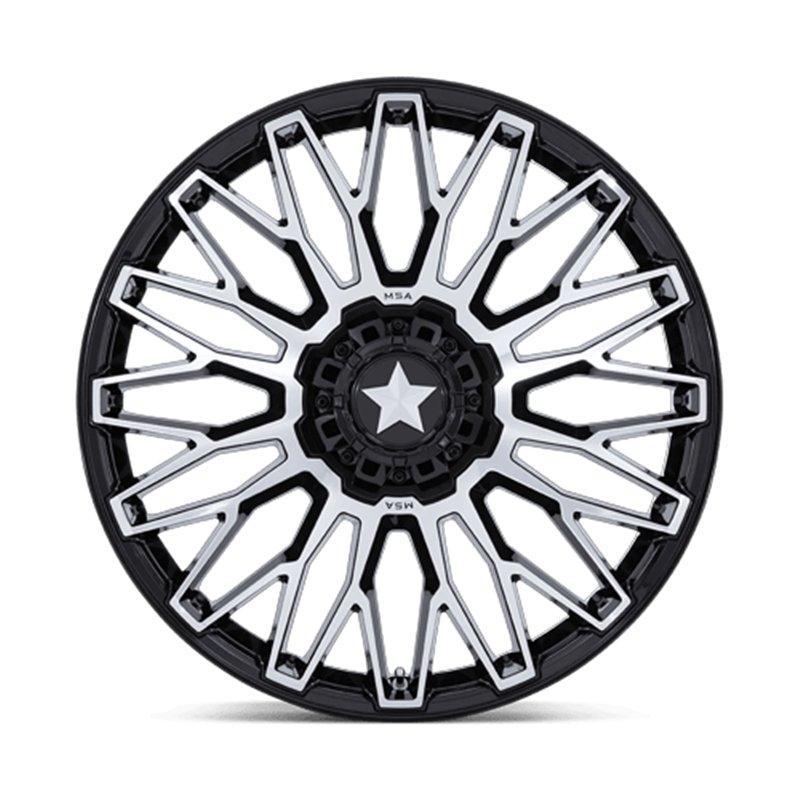MSA Offroad | M50 CLUBBER 15x7.0 ET10 - GLOSS BLACK MACHINED