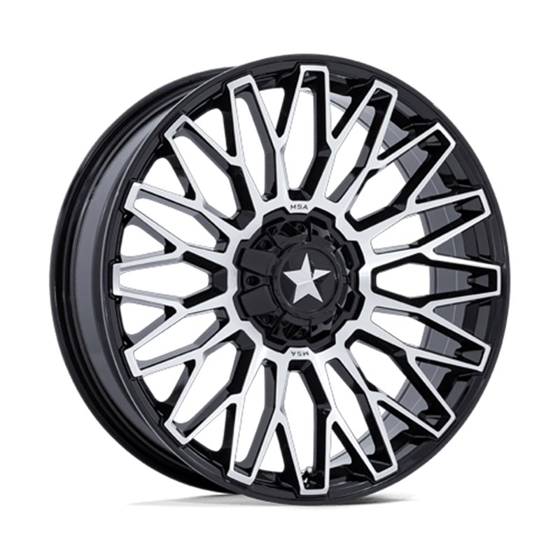 MSA Offroad | M50 CLUBBER 24x7.0 ET0 - GLOSS BLACK MACHINED