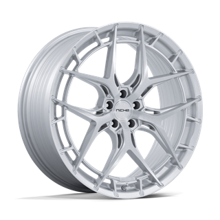 Niche Wheels | NC286 RIVIERA 22x10.5 ET38 - GLOSS SILVER W/ BRUSHED FACE
