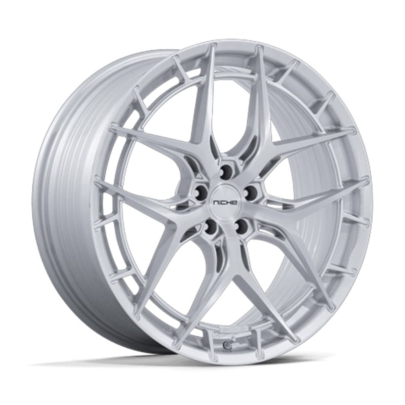 Niche Wheels | NC286 RIVIERA 22x10.5 ET38 - GLOSS SILVER W/ BRUSHED FACE