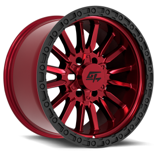 GT OFFROAD | CHAMBER 18x12 ET-44 - Red Anodized With Black Ring