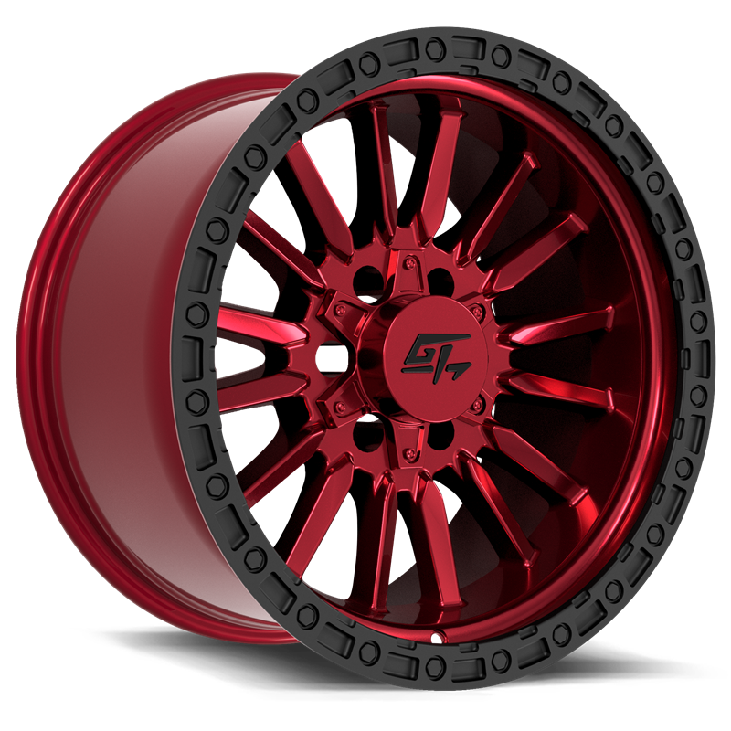 GT OFFROAD | CHAMBER 17x10 ET-18 - Red Anodized With Black Ring