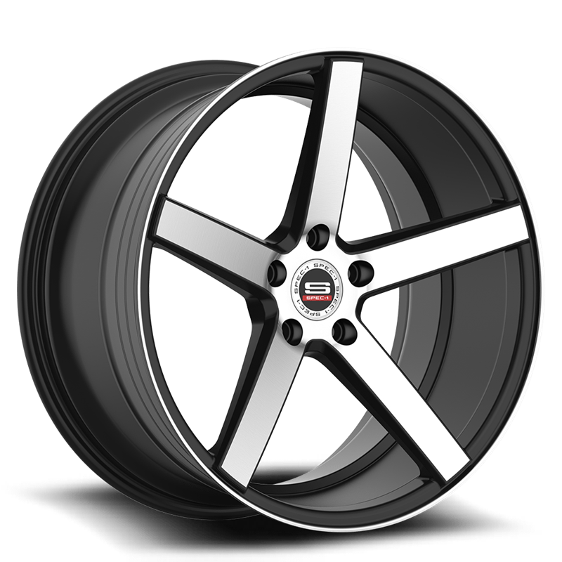 SPEC-1 RACING | SP-36 20x8.5 ET38 - Gloss Black Brushed