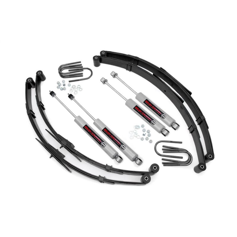 Rough Country | Suspension Lift Kit w/Shocks - Wrangler 2.5L / 4.0L / 4.2L 1987-1995
