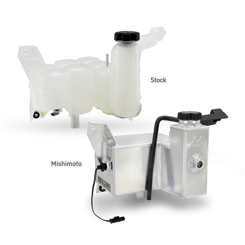 Mishimoto | Aluminum Degas Tank, Black, fits Ram 6.7L Cummins 2019+ - Ram 2500 / 3500 6.7L 2019-2025