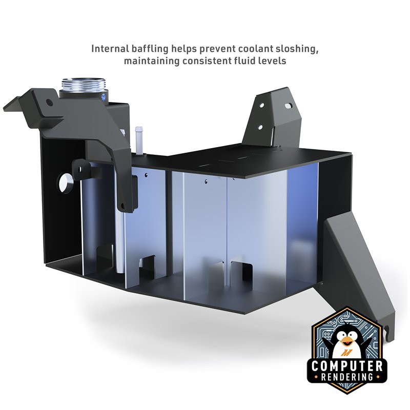 Mishimoto | Aluminum Degas Tank, Black, fits Ram 6.7L Cummins 2019+ - Ram 2500 / 3500 6.7L 2019-2025