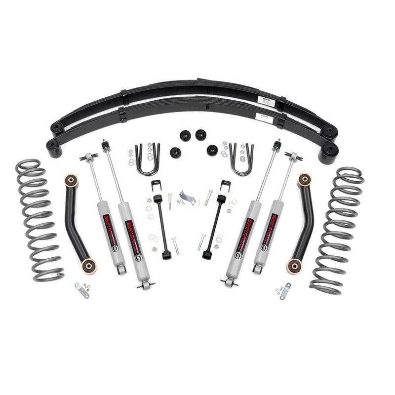 Rough Country | Suspension Lift Kit w/Shocks - Cherokee 1984-2001