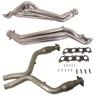 BBK | 1-3/4 LONG TUBE HEADERS PLUS SHORT MID PIPE (SILVER CERAMIC) - Mustang Boss 302 / GT 5.0L 2011-2014