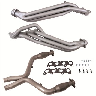 BBK | 1-7/8 LONG TUBE HEADERS PLUS MID PIPE (TITANIUM CERAMIC) - Mustang Boss 302 / GT 5.0L 2011-2014