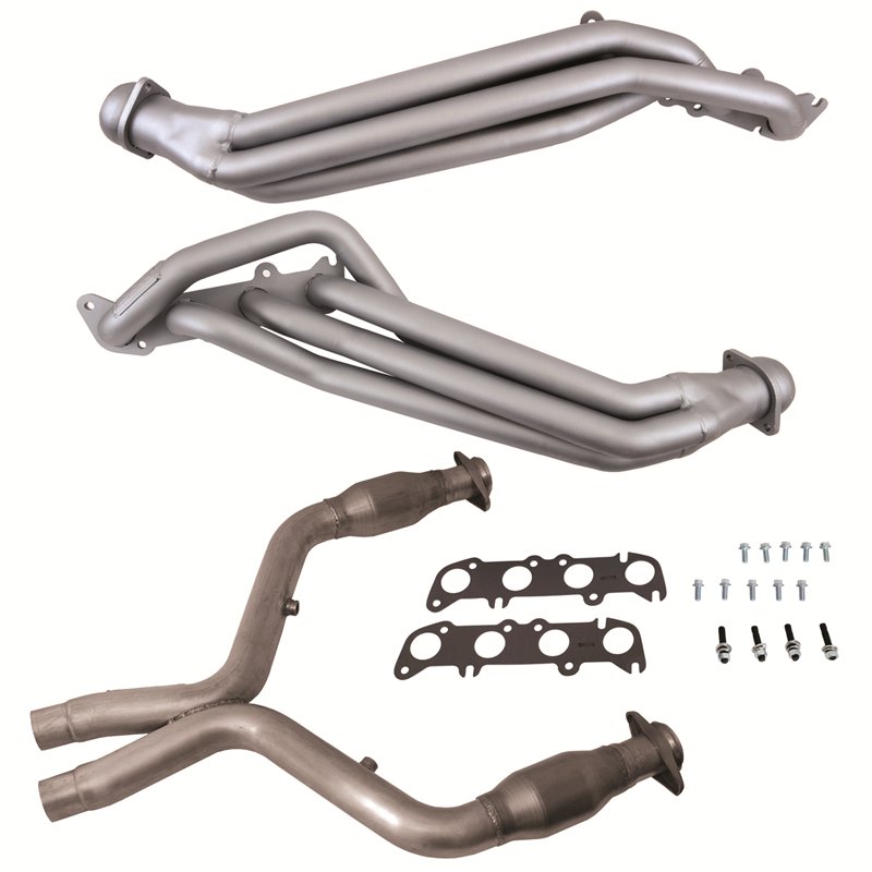 BBK | 1-7/8 LONG TUBE HEADERS PLUS MID PIPE (TITANIUM CERAMIC) - Mustang Boss 302 / GT 5.0L 2011-2014