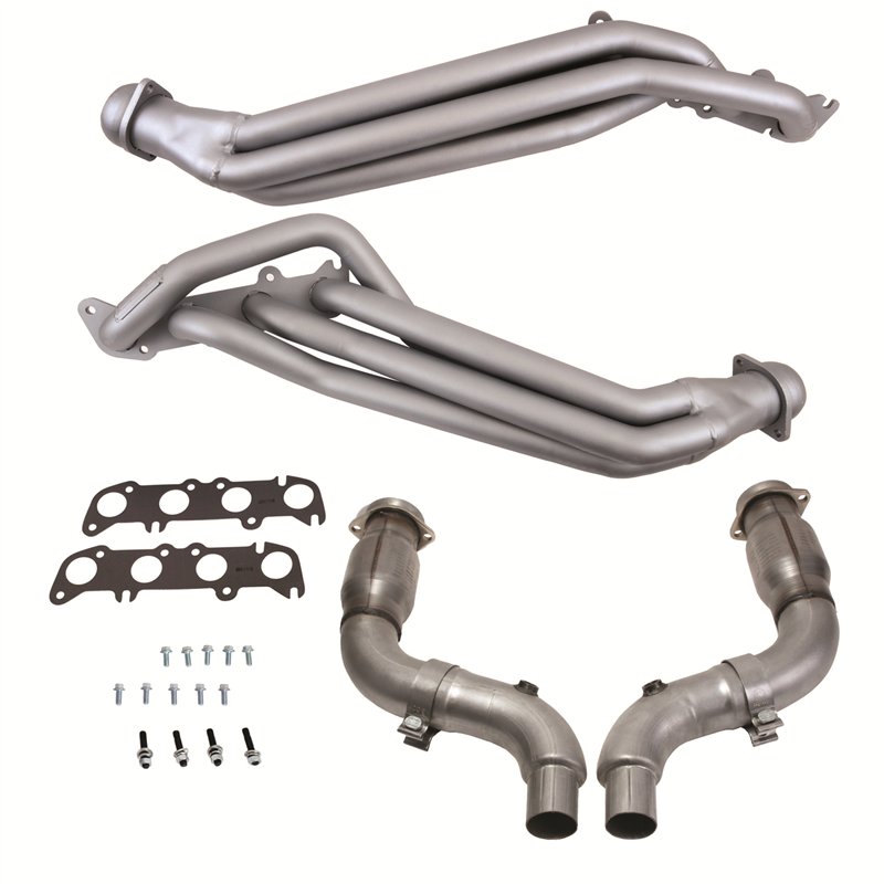 BBK | 1-7/8 LONG TUBE HEADERS PLUS MID PIPE (TITANIUM CERAMIC) - Mustang 5.0L 2015-2022