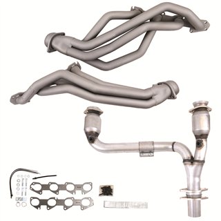 BBK | 1-3/4 LONG TUBE HEADERS PLUS Y PIPE (TITANIUM CERAMIC) - Ram 1500 / Classic 5.7L 2009-2024