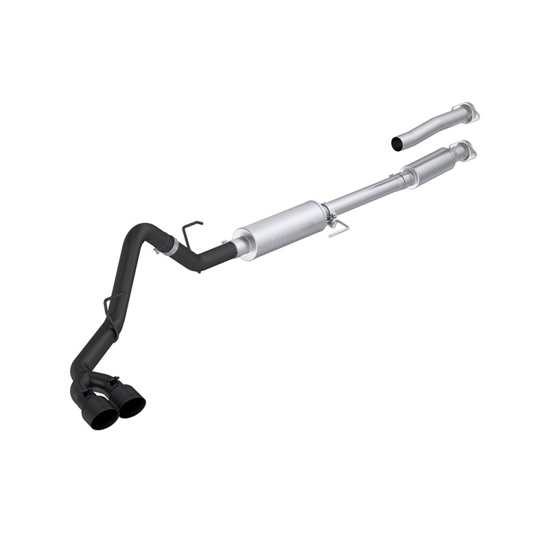 MBRP | 3-inch Cat-Back, Dual Side Exit, BLK - F-150 2.7T / 3.5T / 5.0L 2021-2026