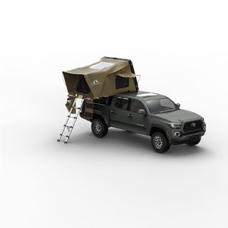 Tuff Stuff Overland | Alpha™ II Hard Top Side Open Tent, Black, 2 Person