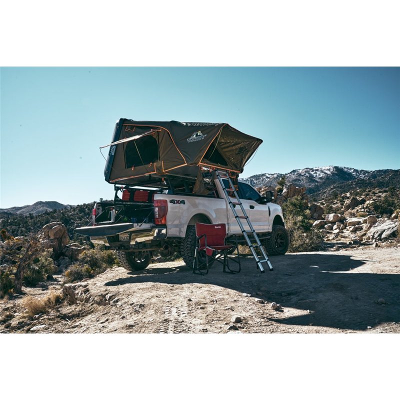 Tuff Stuff Overland | Alpha™ Hard Top Side Open Tent, Gray, 4 Person