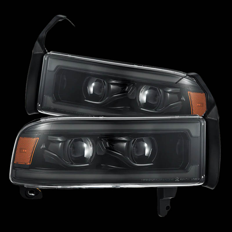 AlphaRex | Projector Headlights Alpha-Black - Ram 1500 / 2500 / 3500 2000-2002