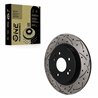 DS-One | Coated Slotted & Drilled Disc Brake Rotor - Rear - Palisade / Santa Fe / Telluride 2019-2024