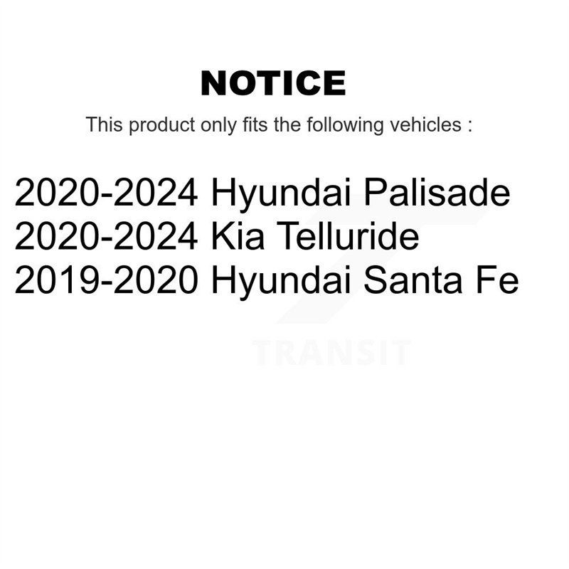 DS-One | Coated Slotted & Drilled Disc Brake Rotor - Rear - Palisade / Santa Fe / Telluride 2019-2024