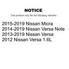 DS-One | Coated Slotted & Drilled Disc Brake Rotor - Front - Micra / Versa / Versa Note 2012-2019