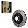DS-One | Coated Slotted & Drilled Disc Brake Rotor - Front - BMW 528i 2011-2016