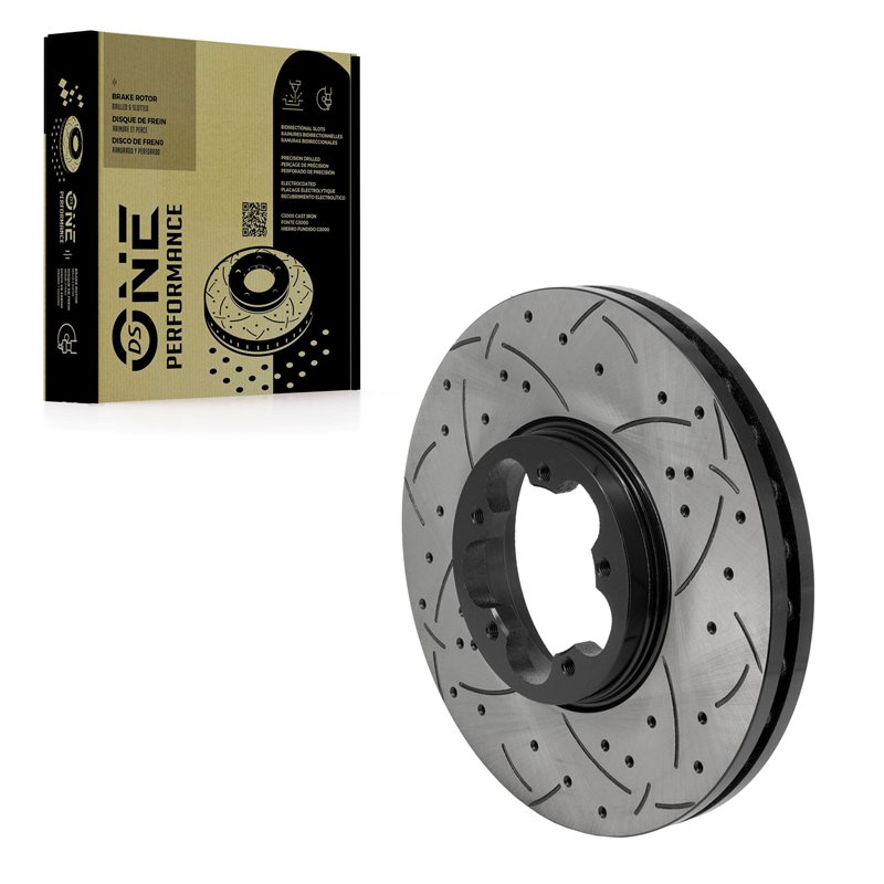 DS-One | Disque de frein rainuré et perforé - Avant - E-Transit / Transit-150 / Transit-250 / Transit-350 2015-2023