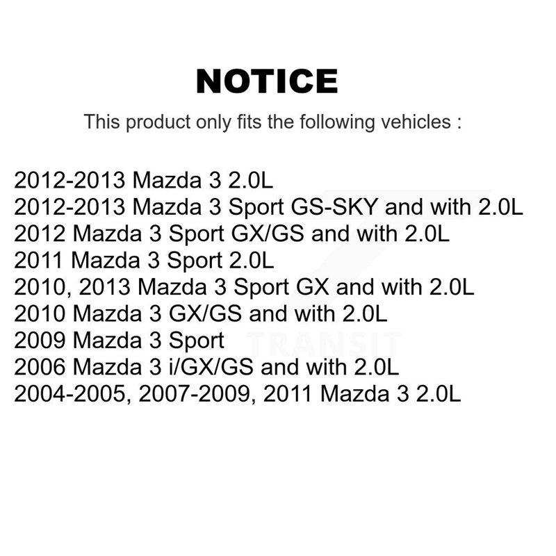 DS-One | Coated Slotted & Drilled Disc Brake Rotor - Front - Mazda 3 / 3 Sport 2004-2013