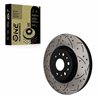 DS-One | Coated Slotted & Drilled Disc Brake Rotor - Front - Enclave / XT5 / XT6 2017-2023