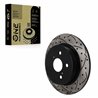 DS-One | Coated Slotted & Drilled Disc Brake Rotor - Rear - C-HR 2019-2022
