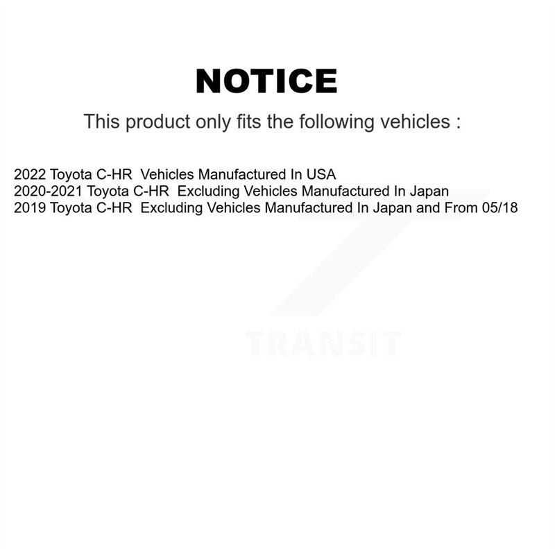 DS-One | Coated Slotted & Drilled Disc Brake Rotor - Rear - C-HR 2019-2022