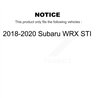 DS-One | Coated Slotted & Drilled Disc Brake Rotor - Front - WRX STI 2018-2020