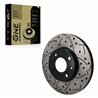 DS-One | Coated Slotted & Drilled Disc Brake Rotor - Front - Spark 2016-2022