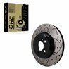 DS-One | Coated Slotted & Drilled Disc Brake Rotor - Rear - BMW 535i / 535i GT / 550i / 640i + 2010-2018