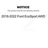 DS-One | Coated Slotted & Drilled Disc Brake Rotor - Rear - EcoSport 2018-2022
