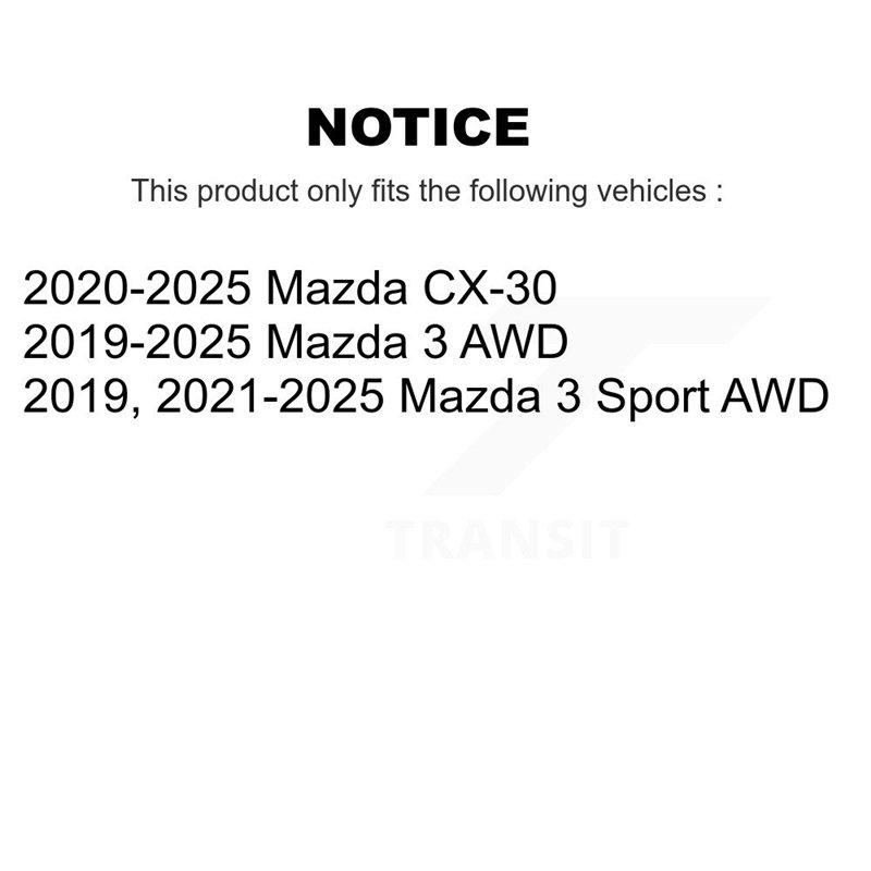 DS-One | Coated Slotted & Drilled Disc Brake Rotor - Front - Mazda 3 / 3 Sport / CX-30 2019-2025