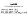 DS-One | Coated Slotted & Drilled Disc Brake Rotor - Front - Mazda 3 / 3 Sport / CX-30 2019-2025